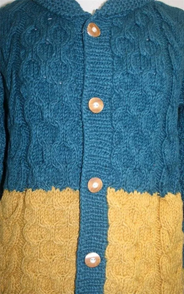 14 AW 82 Nepal Lambs Wool Women's Button Down Collar Sweater Cardigan