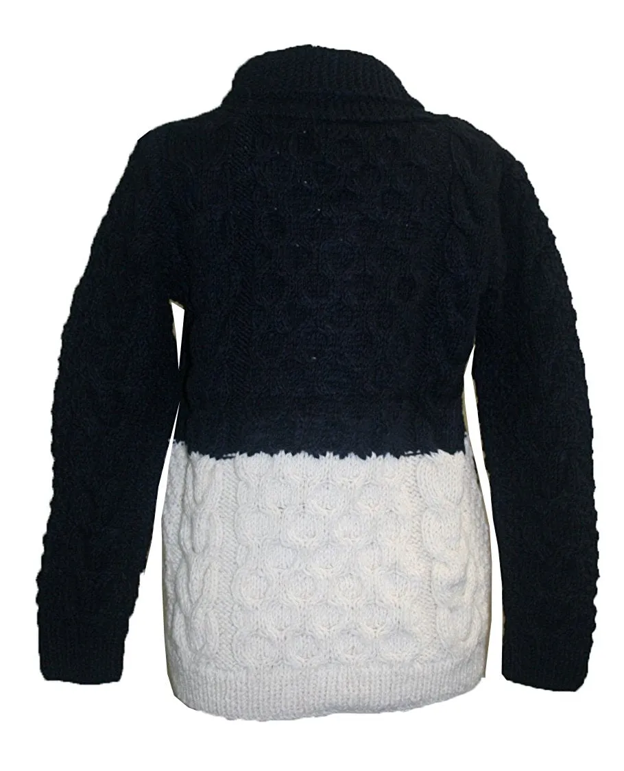 14 AW 82 Nepal Lambs Wool Women's Button Down Collar Sweater Cardigan