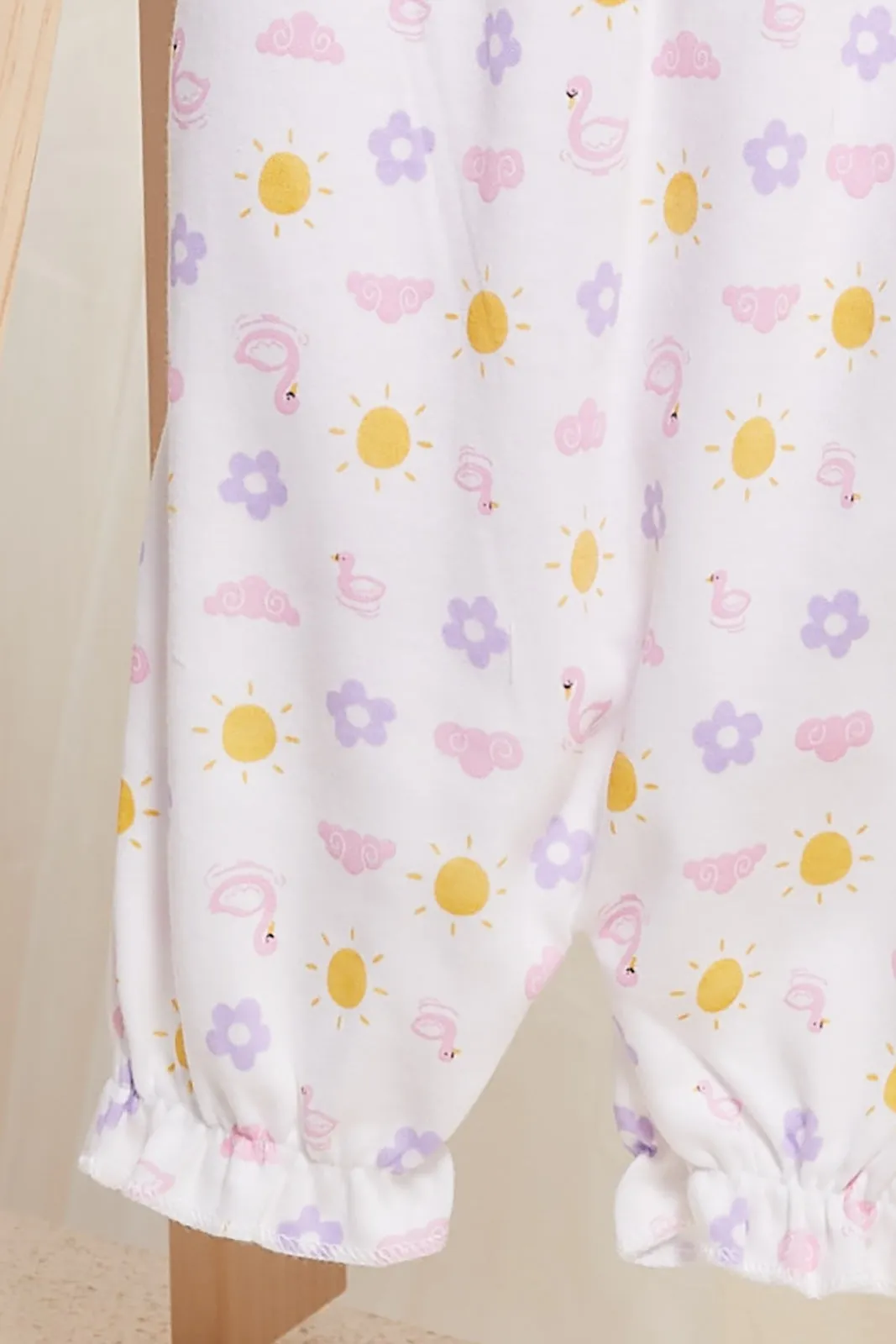 Baby Lilac T-Shirt And Dungaree Set (2 Piece)