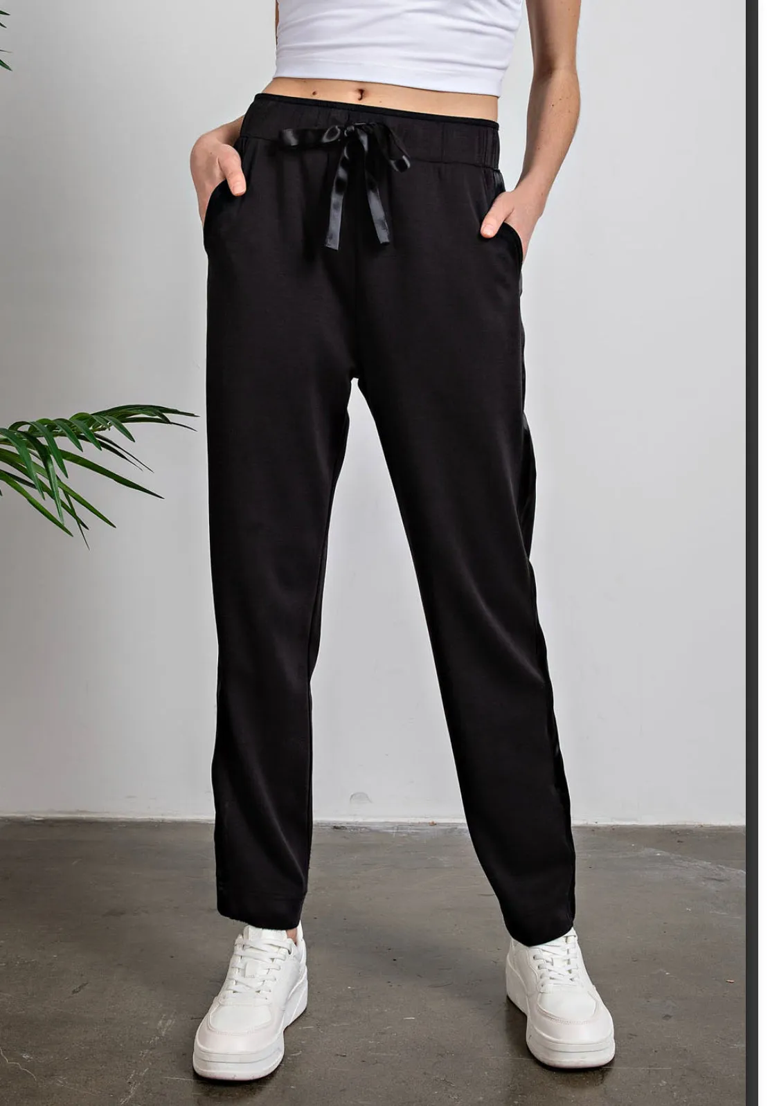 Butter Soft Joggers- Satin Stripe