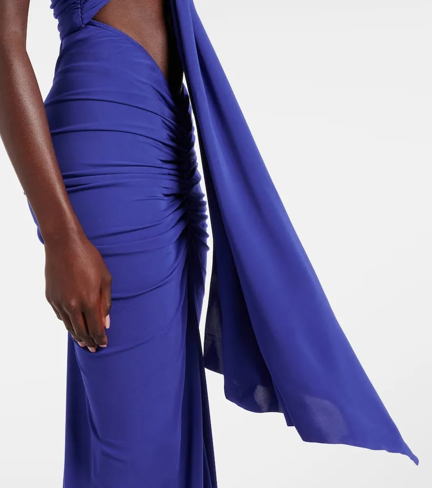 Christopher Esber Embellished draped jersey gown
