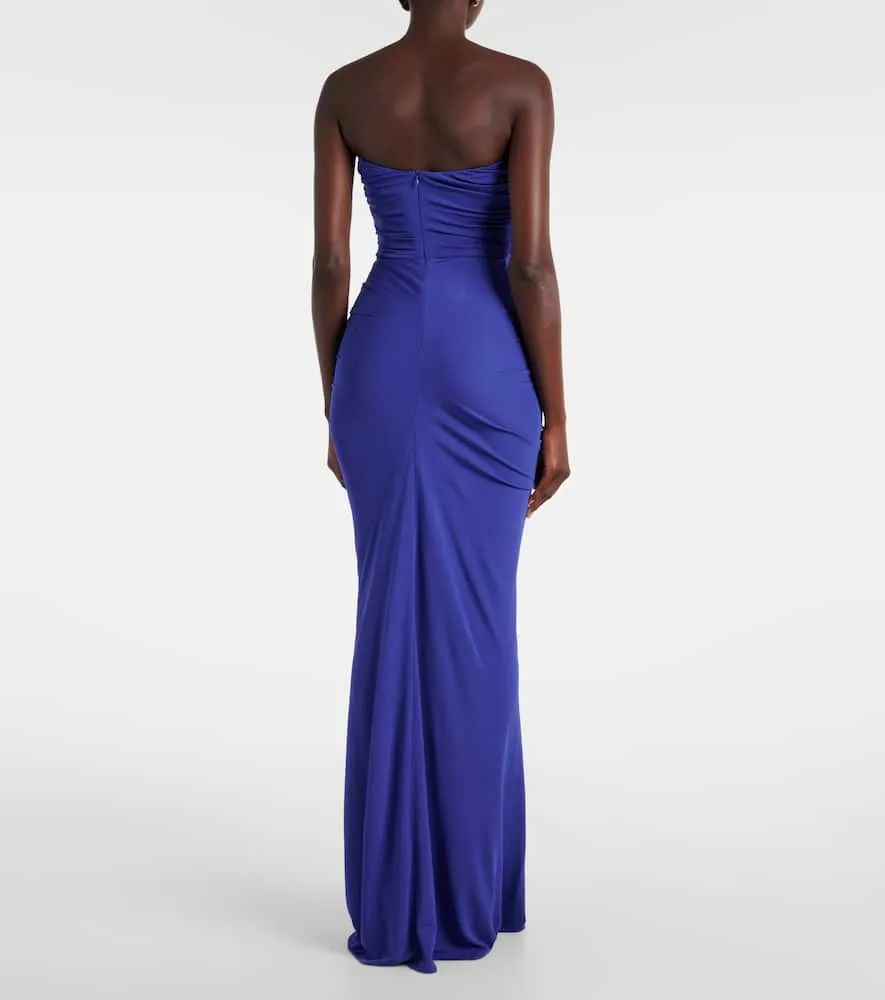 Christopher Esber Embellished draped jersey gown