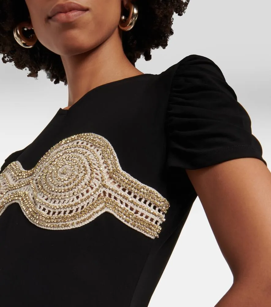 Christopher Esber Embellished jersey maxi dress
