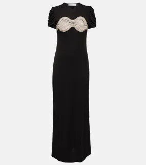 Christopher Esber Embellished jersey maxi dress