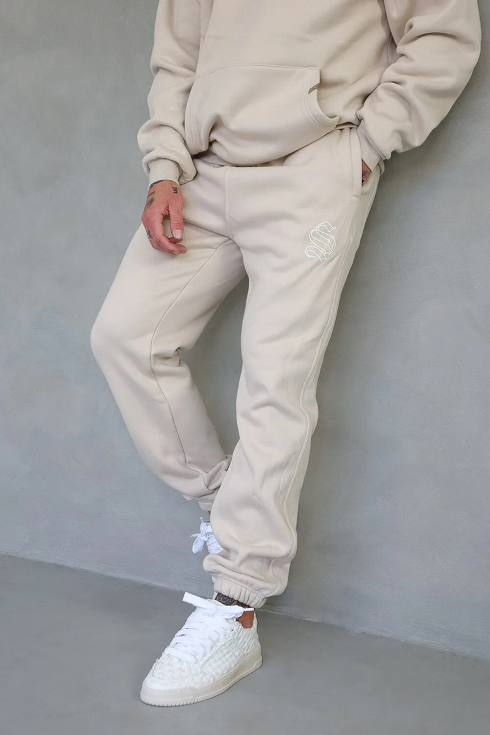 Core Logo Joggers - Beige