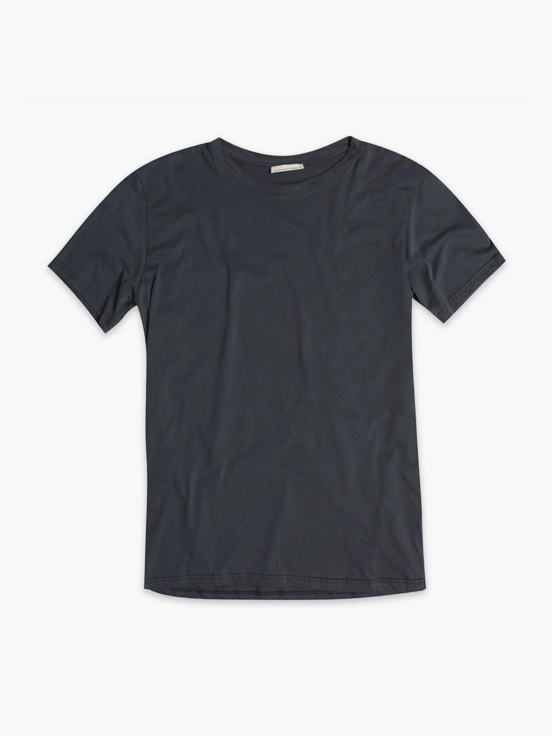 Crew Neck Organic Cotton T-shirt Charcoal Grey