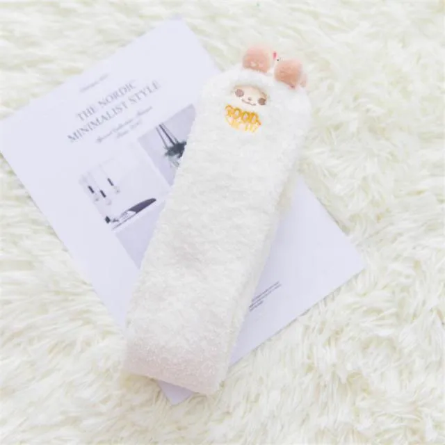 Cute Fuzzy Striped Stockings