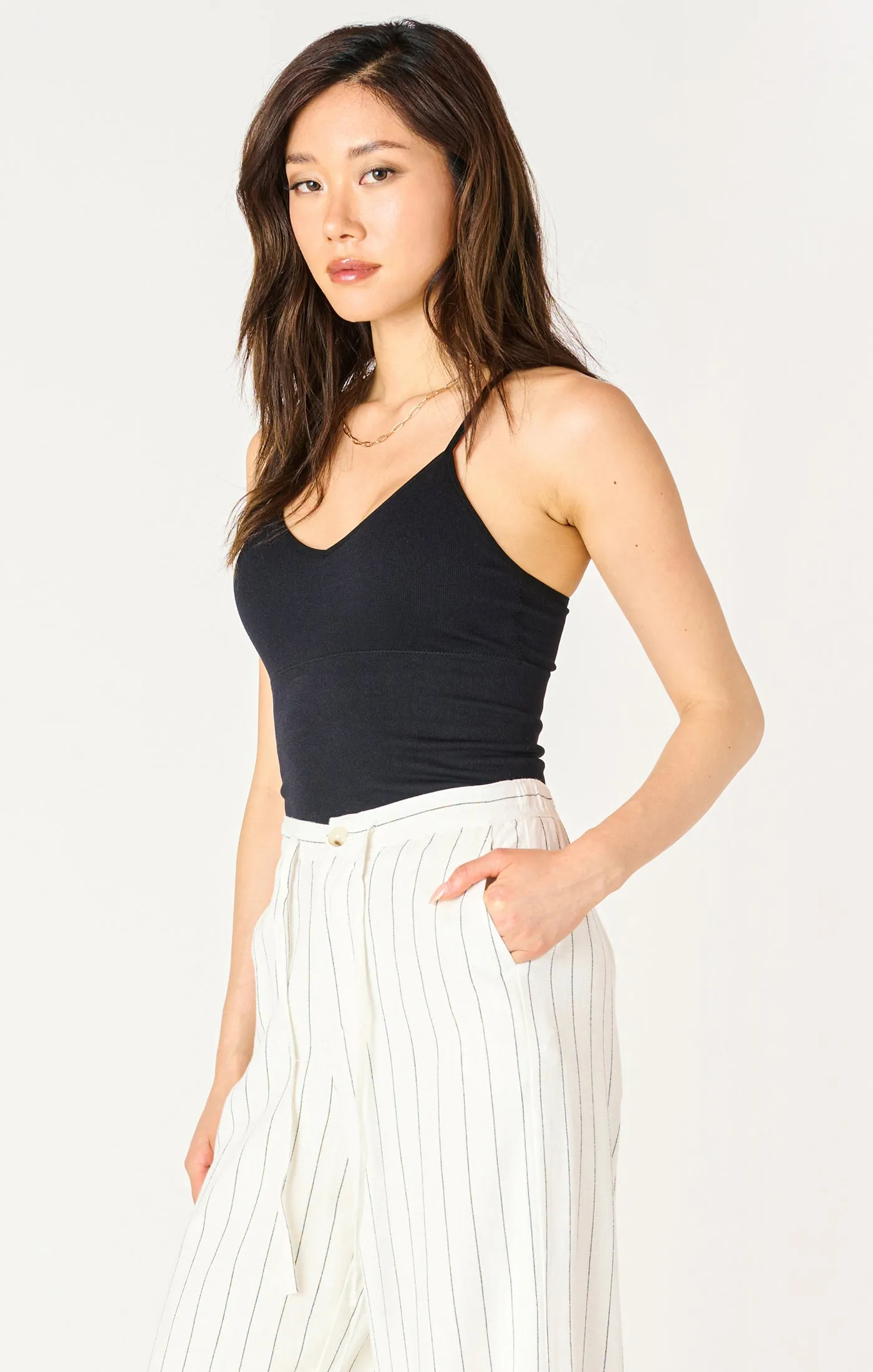 Dex Black Seamless Bra Top