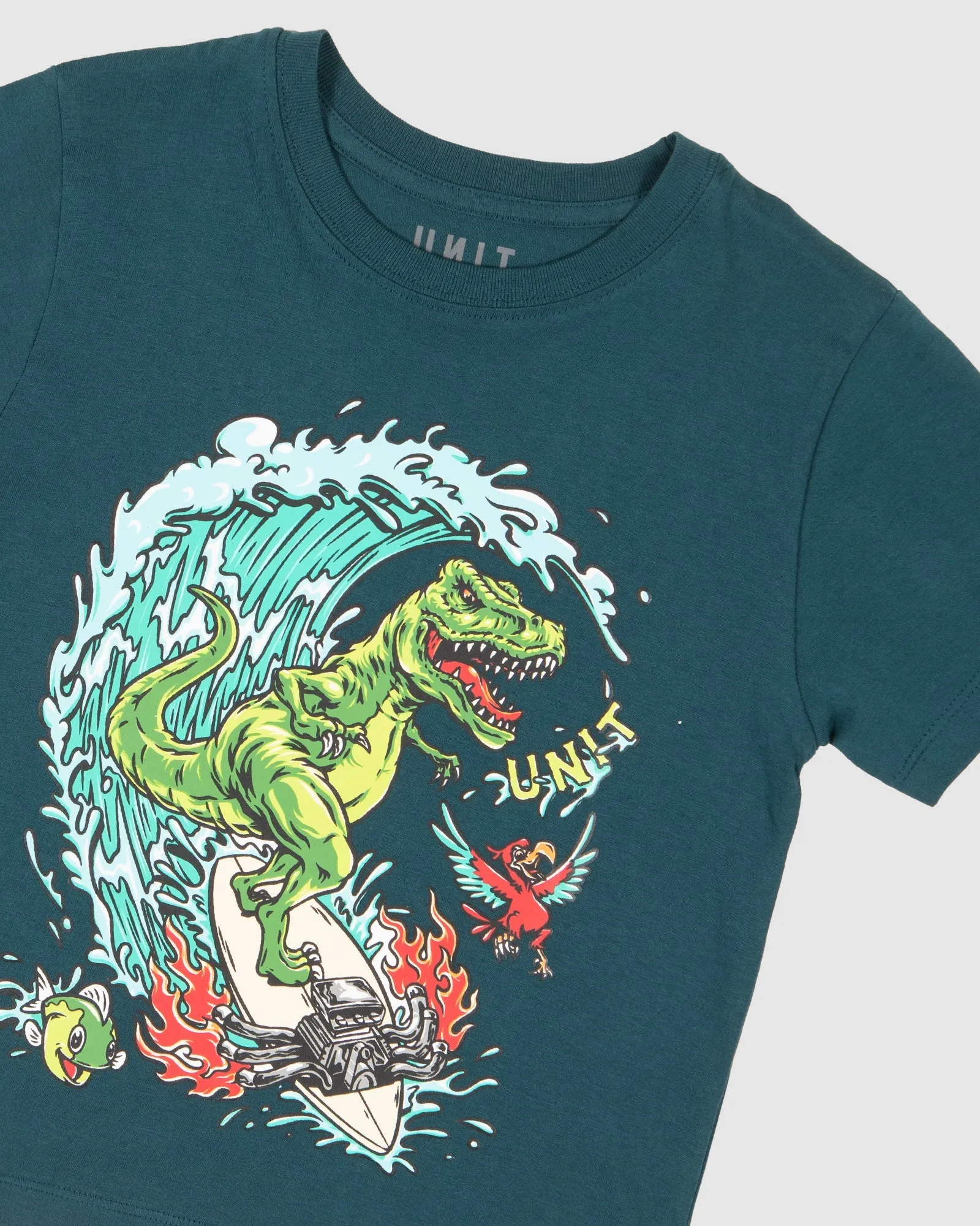 KIDS TEES SURF REX TEAL