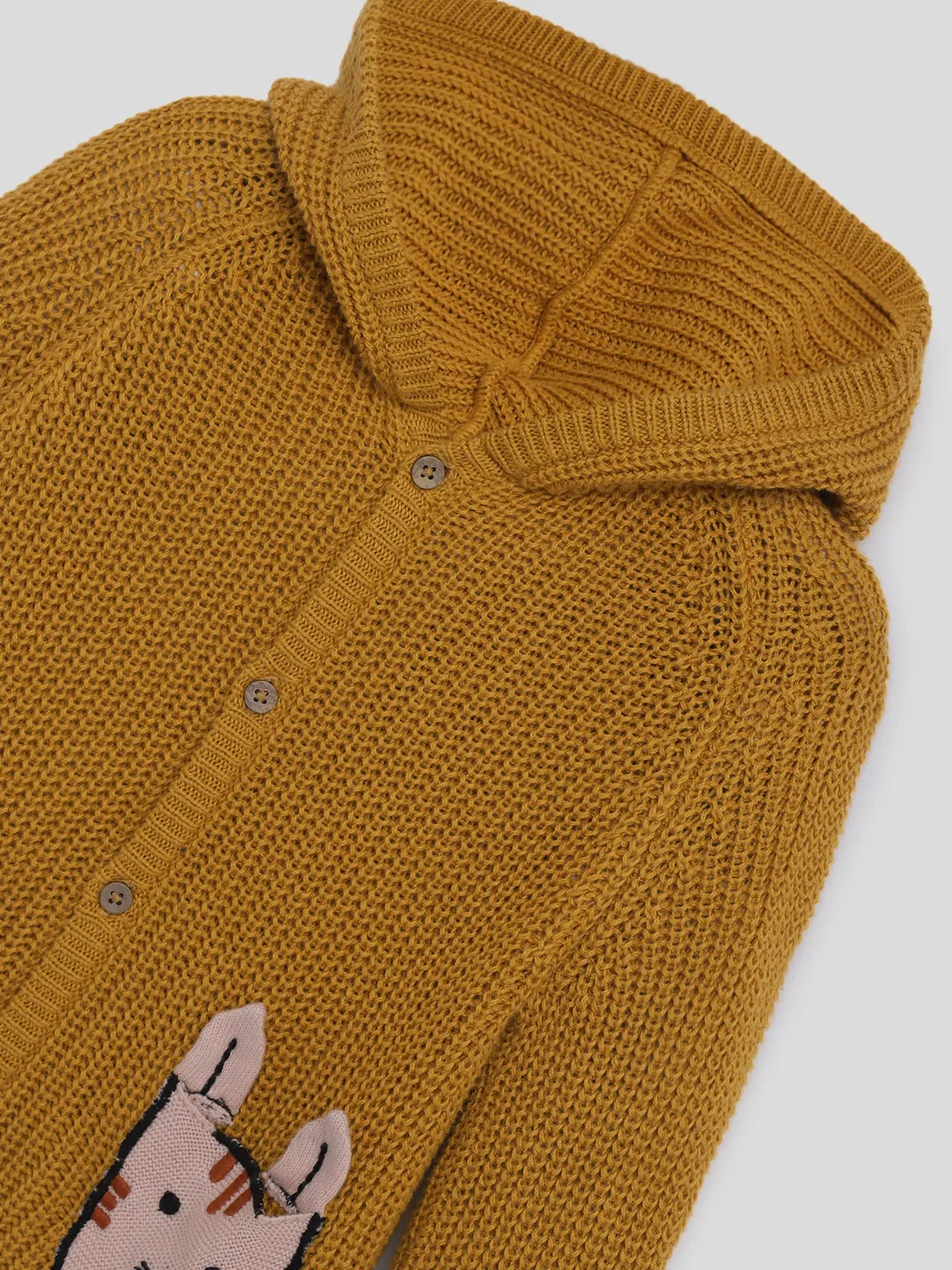 Knitted Chunky Hooded Cardigan