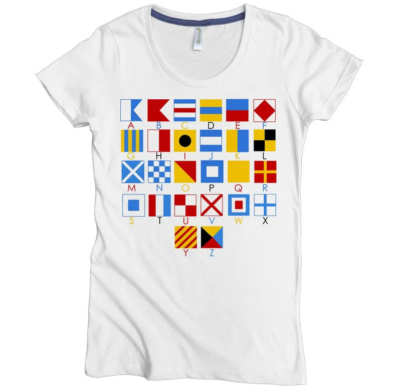 Nautical Alphabet Graphic Tee