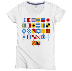 Nautical Alphabet Graphic Tee