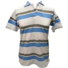 NEW MODEL WOMEN BLACK STRIPE POLO SHIRT JERSEY T SHIRT BLUE