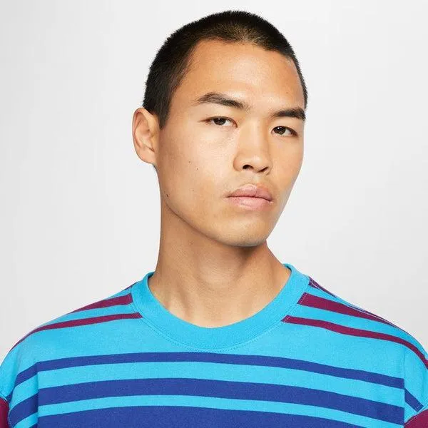 Nike SB Striped Skate T-Shirt Blue