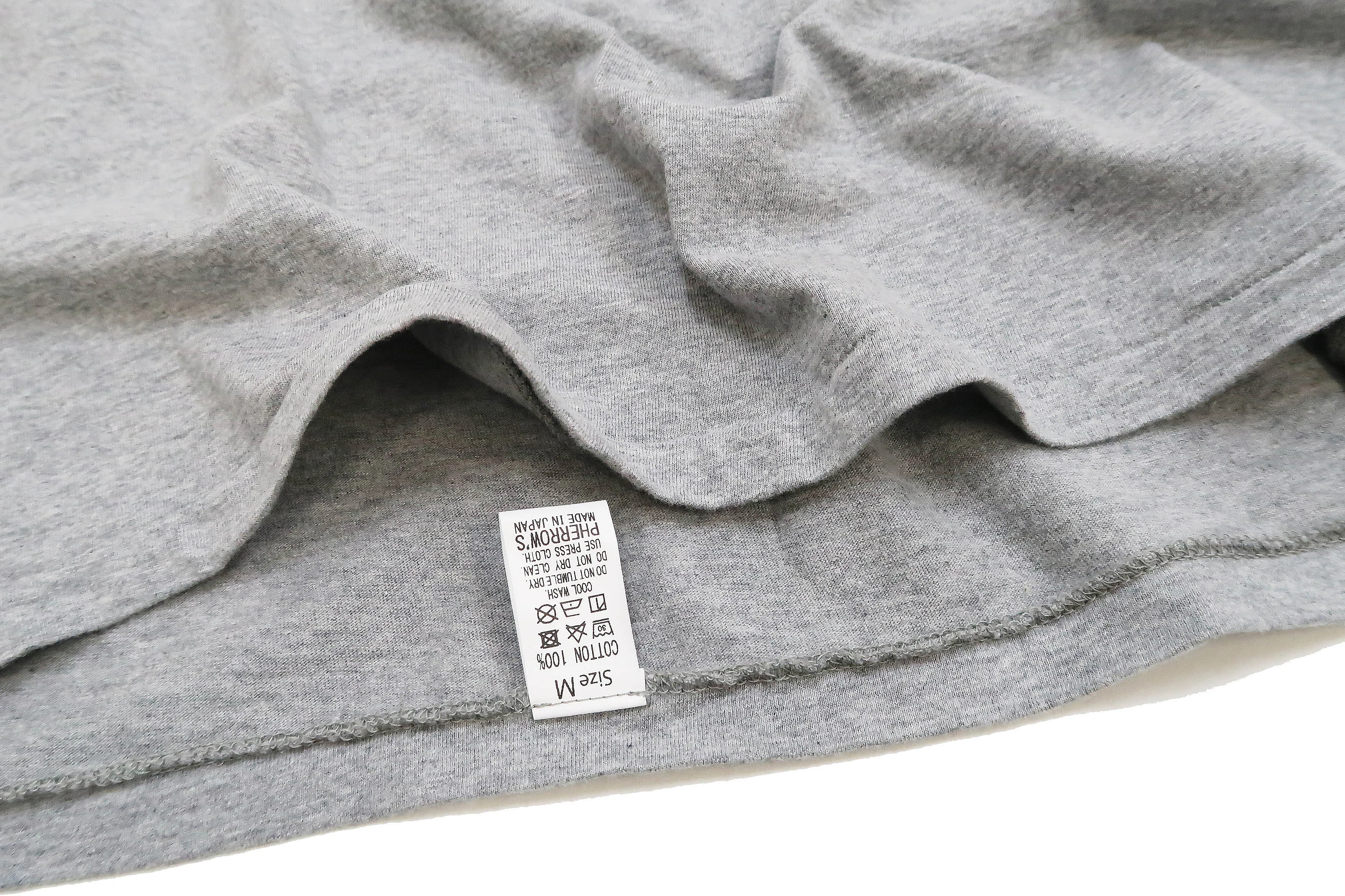 Pherrows 2-Pack T-shirts Men's Pack of two T-shirts Plain Solid Color Lightweight Short Sleeve Loopwheel Tee Pherrow's 2PACK-TEE Heather-Gray