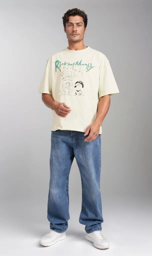 R207070 -Graphic T-Shirt - Cream