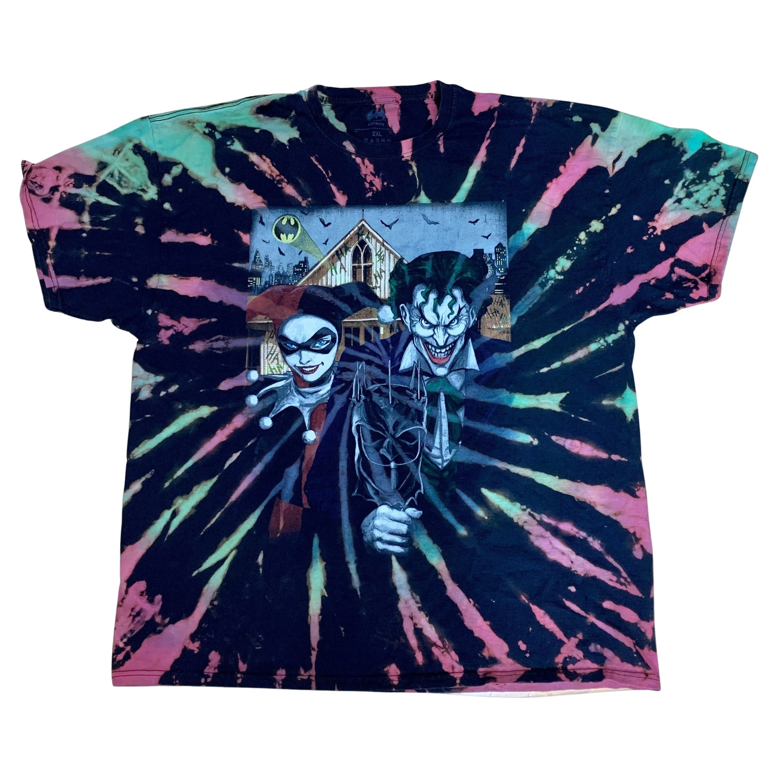 Vintage 90s The Joker  | Tie-Dye Tee | 2XL