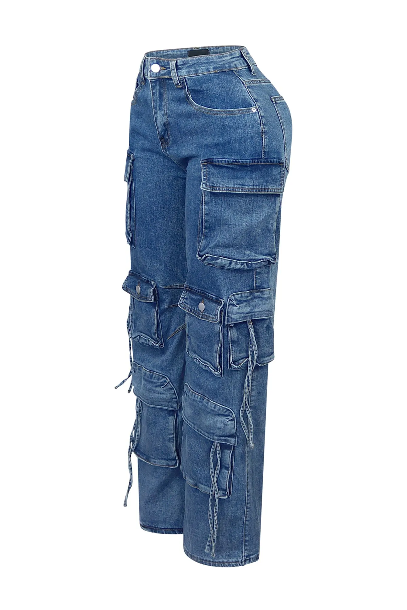 Wanna Be Denim Cargo Jeans