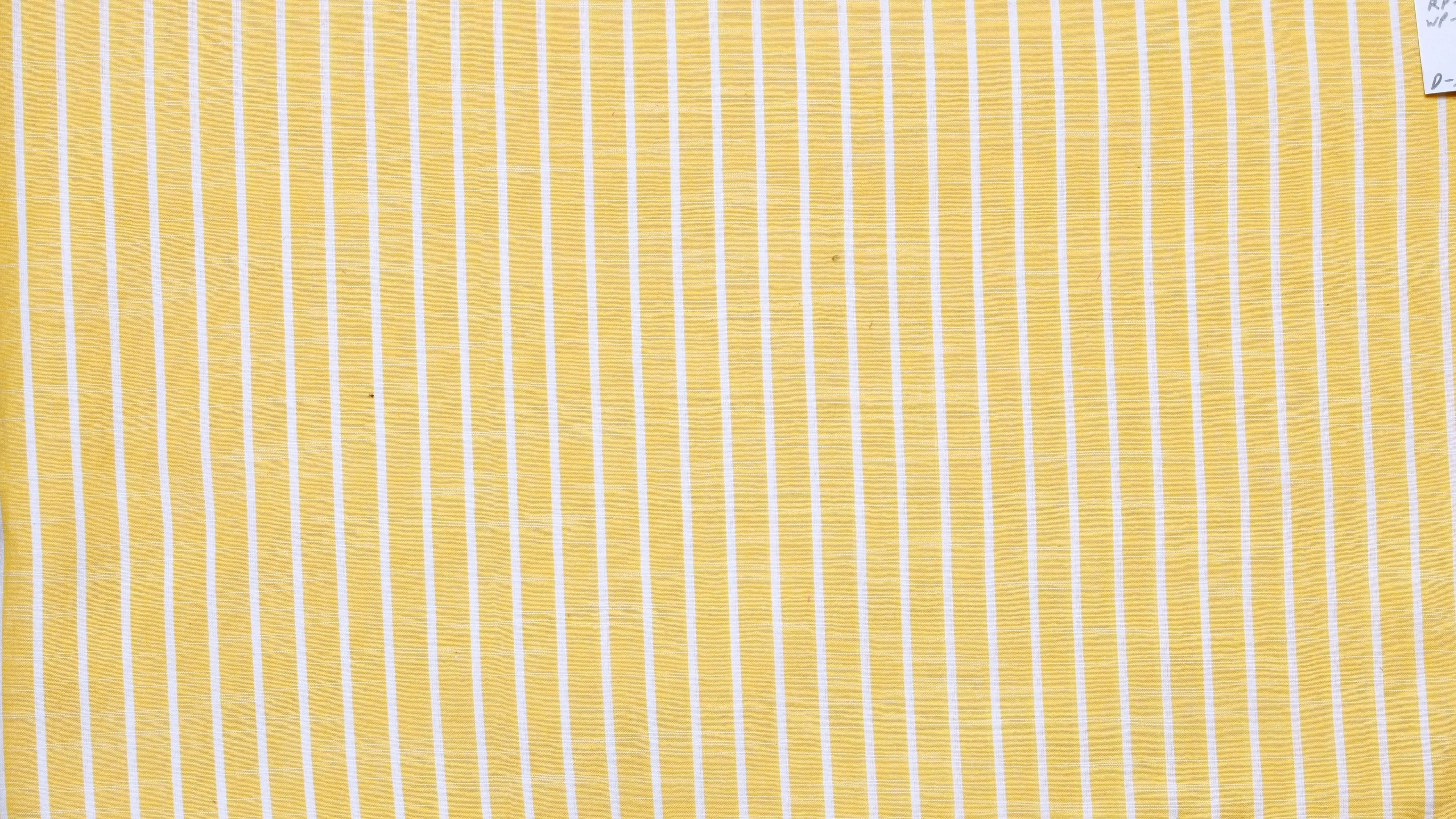 Yellow Cotton Stripes Fabric